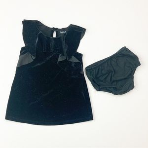 Cat & Jack Velvet Dress & Bloomers